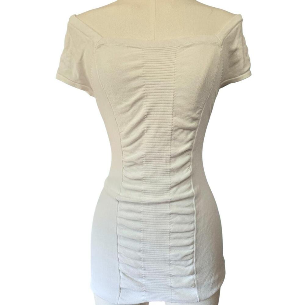 Y2k joseph a white ruched
